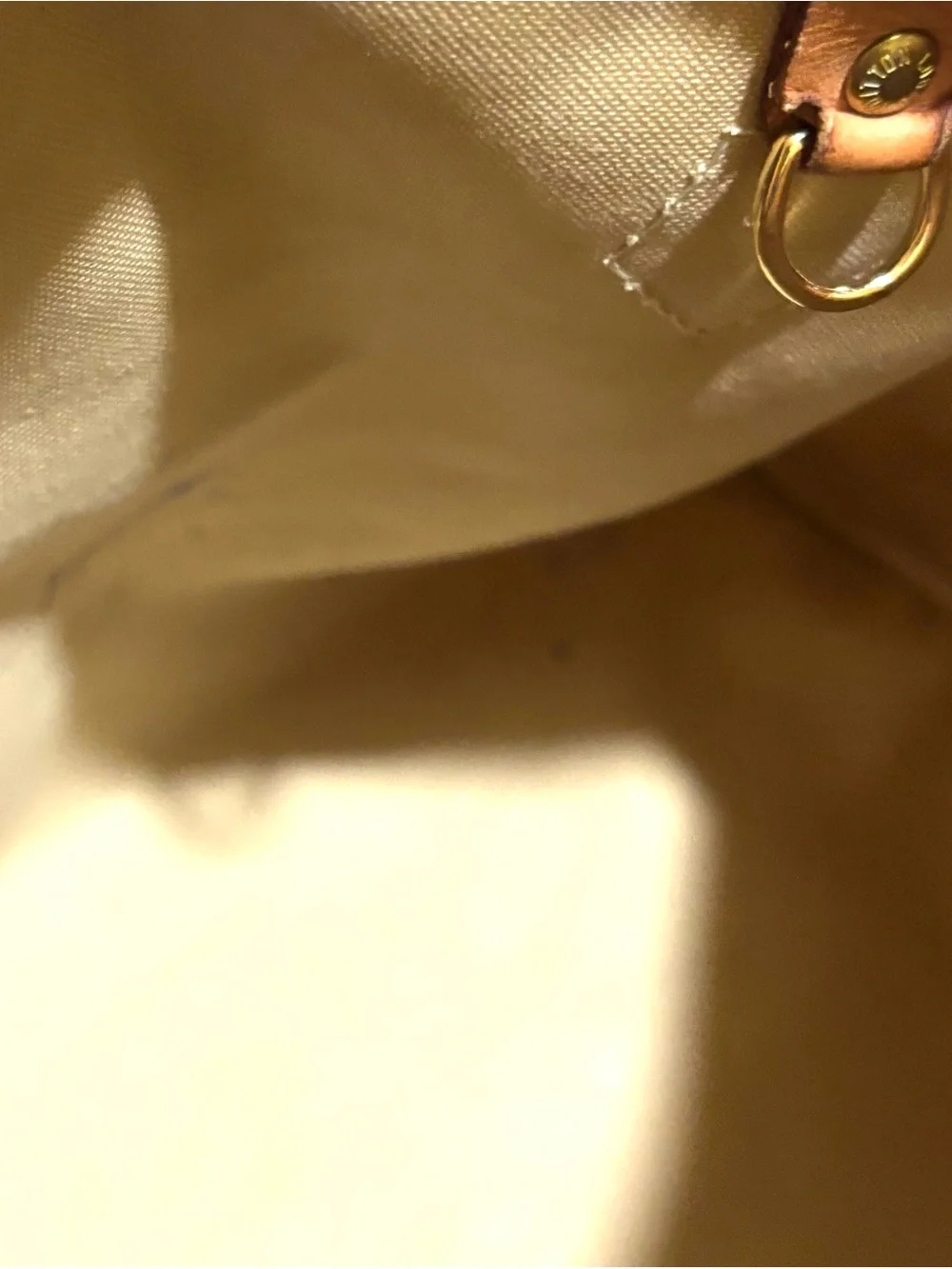 Louis Vuitton Damier Azur Canvas Speedy Bag - Cream & Brown Leather
